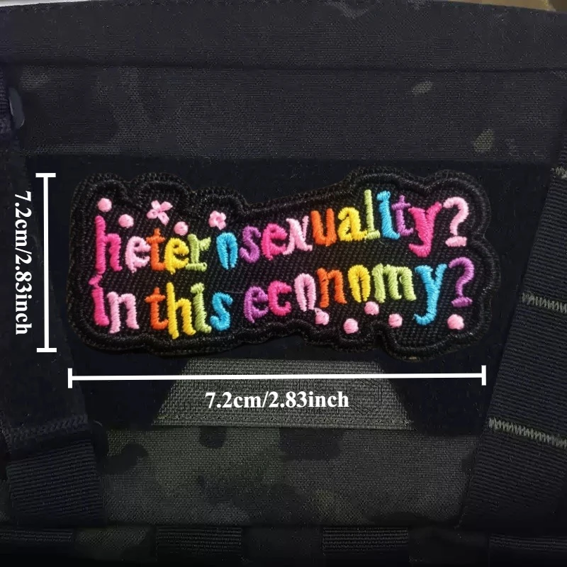 Parche bordado táctico para ropa, parches de gancho y bucle, pegatinas para mochila - imagen 2