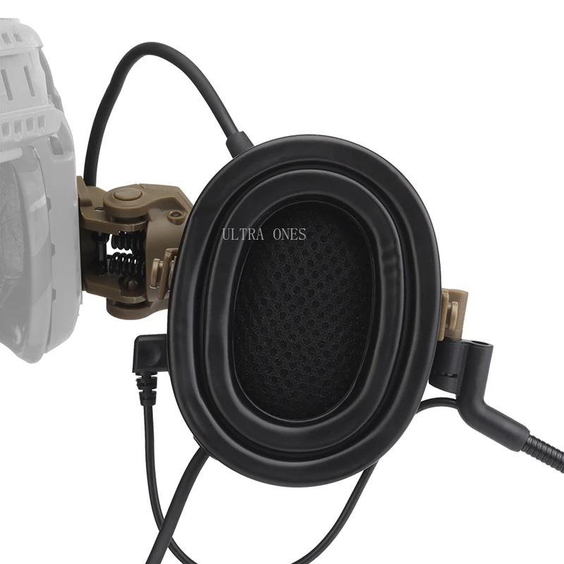 Auriculares tácticos Wargame Cs con micrófono, auriculares con cancelación de ruido para tiro, caza, deportes al aire libre, pastilla de sonido - imagen 3