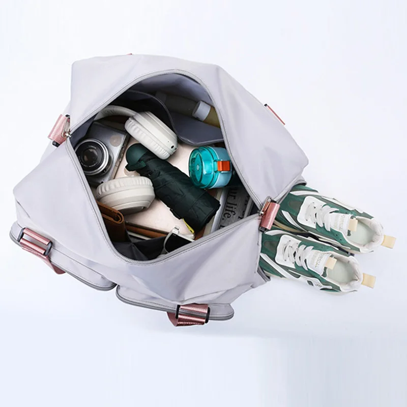 Bolsa de Fitness para mujer, bolso de mano deportivo para Yoga, gimnasio, zapatos secos y húmedos, bolsillo de un solo hombro, bandolera de viaje informal para natación - imagen 5