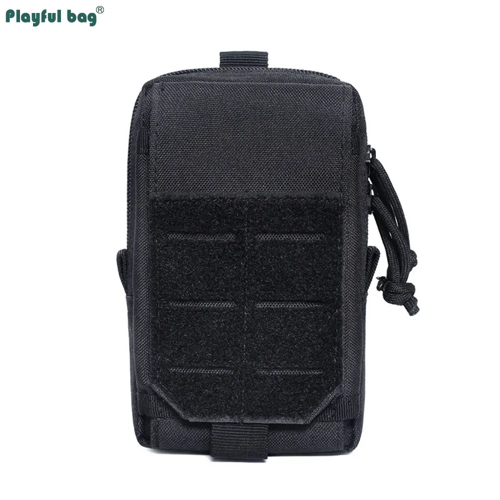 Bolsa EDC de camuflaje para exteriores, bolsa táctica Molle para teléfono móvil, mochila deportiva para senderismo, accesorio de bolsillo AVA235 - imagen 3