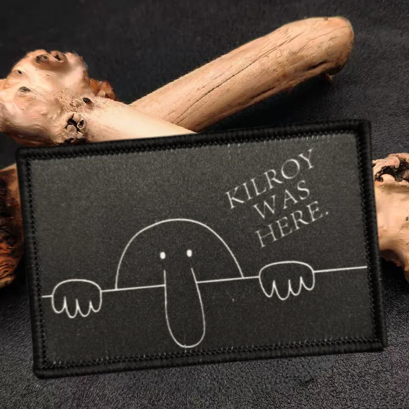 Parche con estampado de monstruo de nariz larga, insignia de moral táctica con gancho y bucle, apliques para mochila, pegatinas decorativas, parches para ropa - imagen 2