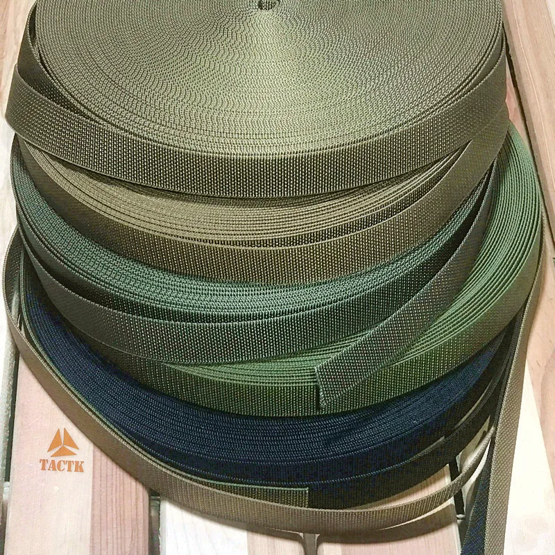 10 m/paquete de correas MOLLE de nailon mate de Color sólido, accesorios para bolsa táctica DIY RG WG CB BK 2,0/ 2,5/3,8/4,5/5,0 cm - imagen 4