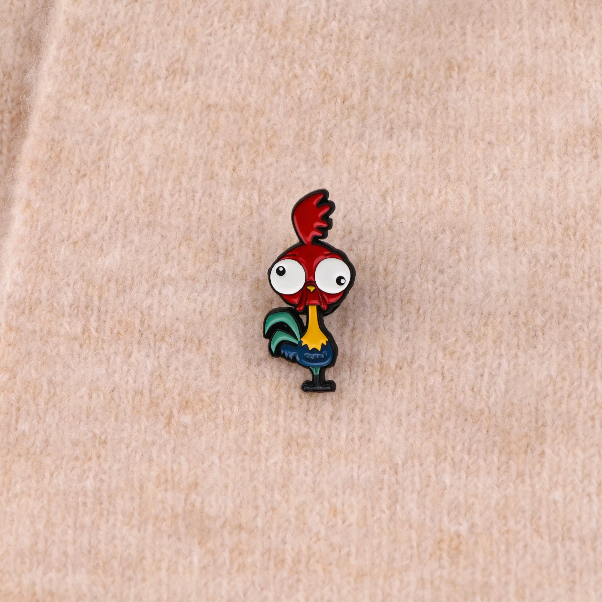 4ocs/juego de alfileres esmaltados de pollo y cerdo, conjunto de broche de dibujos animados, Pin de solapa de Metal, insignia, accesorios para mochila, joyería, regalos para niños - imagen 5