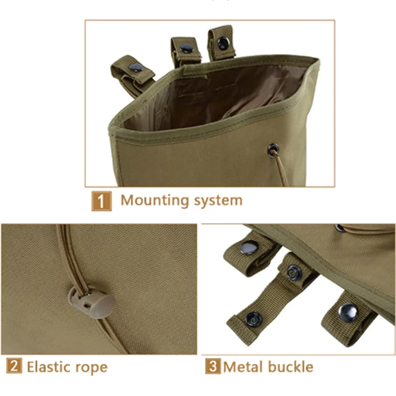 Bolsa de basura MOLLE para revistas, bolsa de almacenamiento táctica Mag - imagen 2