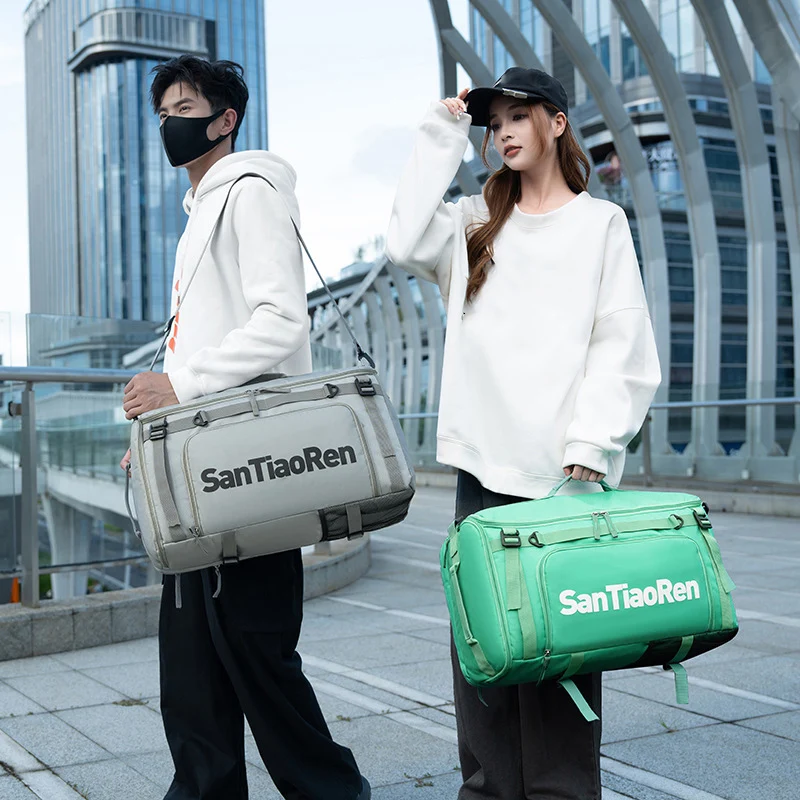 Bolsa de gimnasio, mochila deportiva para Yoga, Fitness, bolsas de lona de viaje húmedas y secas, para acampar al aire libre, senderismo, escalada, equipaje, bolso para ordenador portátil - imagen 3