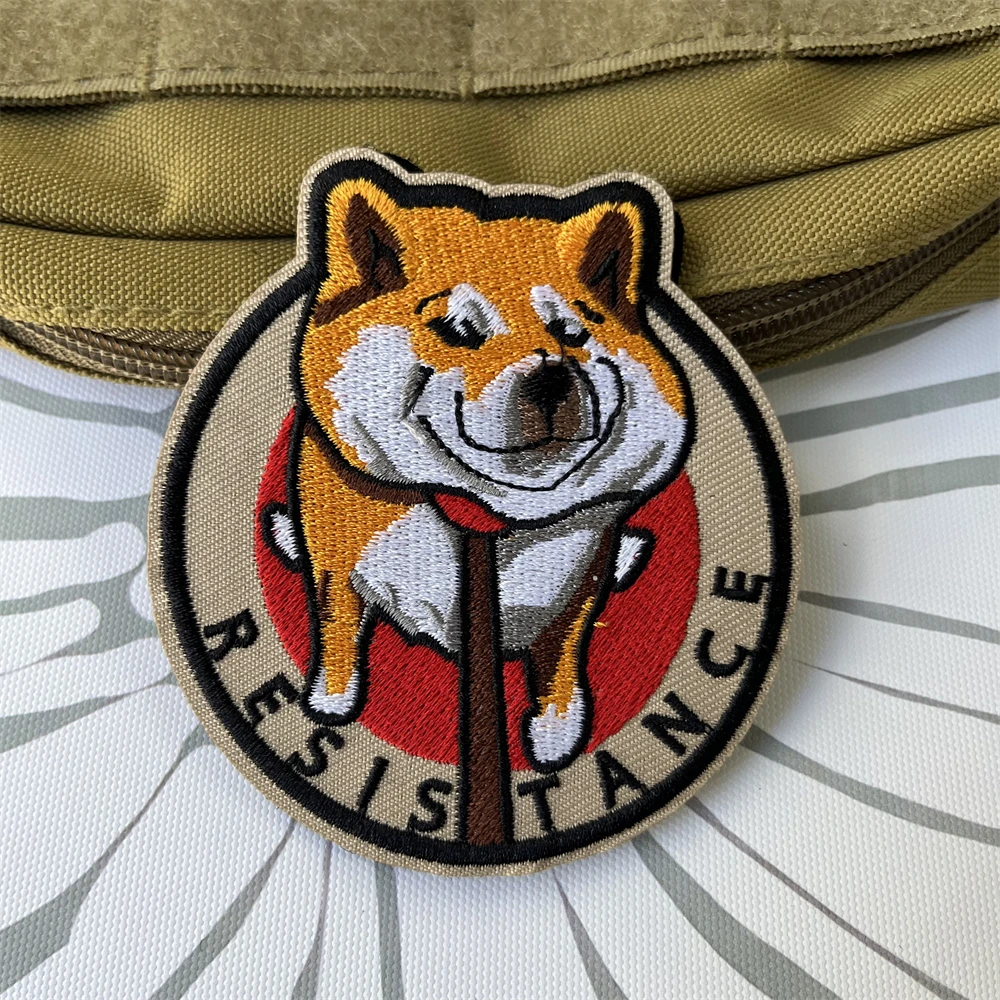 Parche de gancho y bucle bordado de resistencia SHEVRONS, insignia de moral táctica, pegatina decorativa para mochila - imagen 4