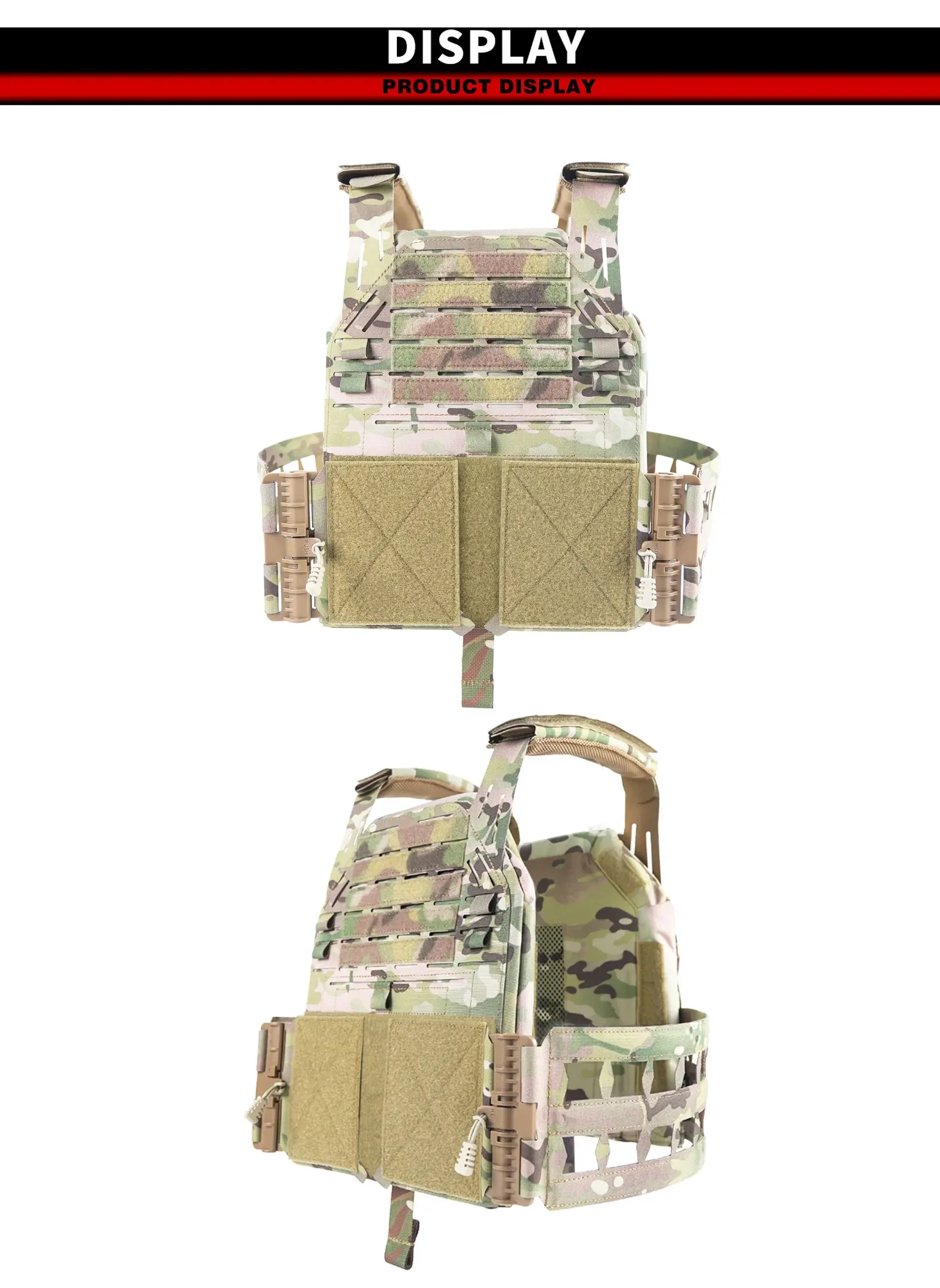 Chaleco táctico LBT Design 6094 G3 V2, portador de placa, equipo de caza de Paintball, accesorios para exteriores - imagen 4