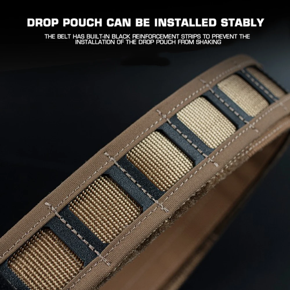 Cinturón táctico de combate especial 3 en 1 de 1,8 pulgadas, hebilla de liberación rápida MOLLE con cinturón interior para caza, cinturones Airsoft para hombres - imagen 5