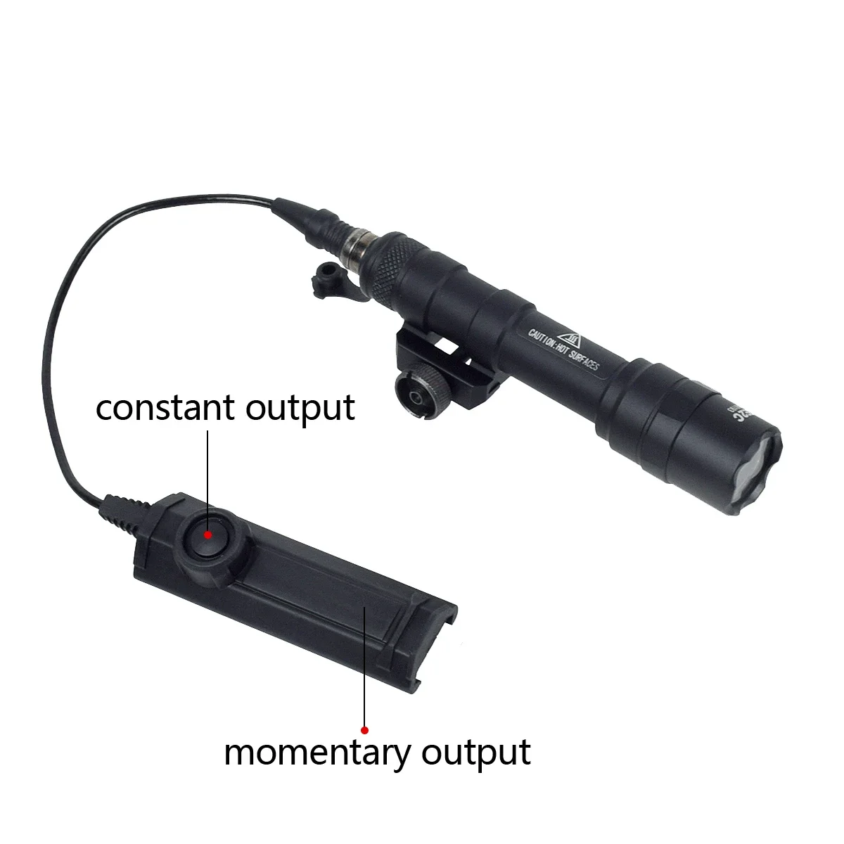 Linterna táctica Surefire SF M600 M600U M600B Airsoft, potente interruptor de 5 estilos compatible con riel de 20mm, Rifle, arma, explorador, luz LED - imagen 4