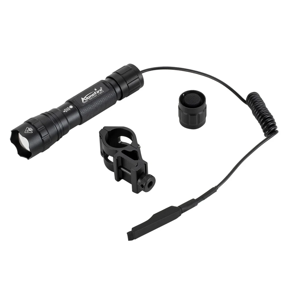 Linterna táctica con Zoom de 12W, potente para viajes al aire libre, caza, Camping, pesca, senderismo, interruptor remoto, luz de antorcha de alta potencia - imagen 3