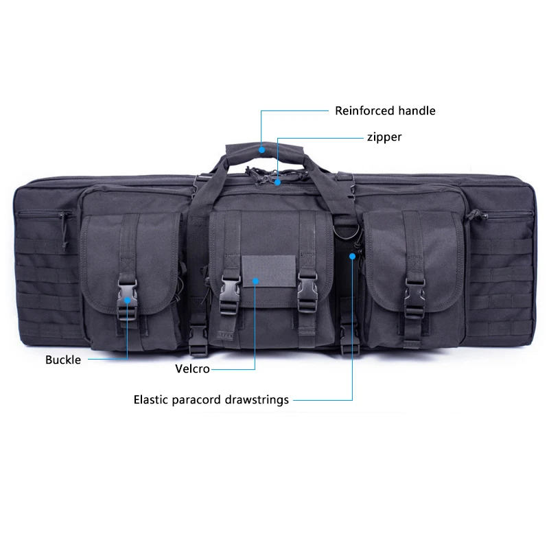 Mochila larga de 93/118/142CM para caza, pesca, accesorios tácticos, funda protectora, bolsa extraíble, sistema Molle para acampar al aire libre - imagen 3