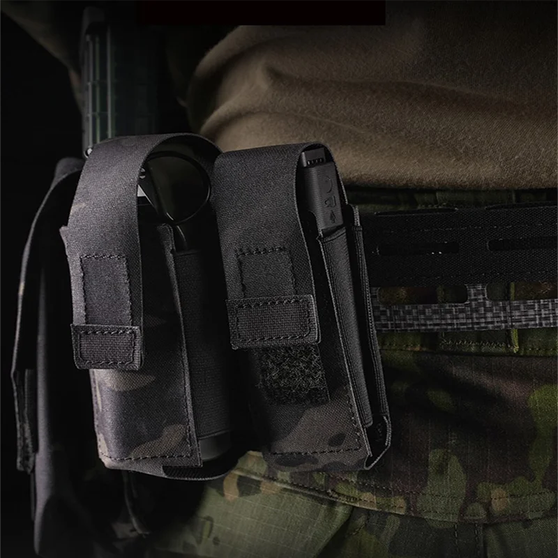 OPHIDIAN Molle-bolsa multifuncional para pulverizador de pimienta, bolsa elástica de 9mm para revistas, soporte para linterna, accesorios para cinturón, chaleco de caza - imagen 3