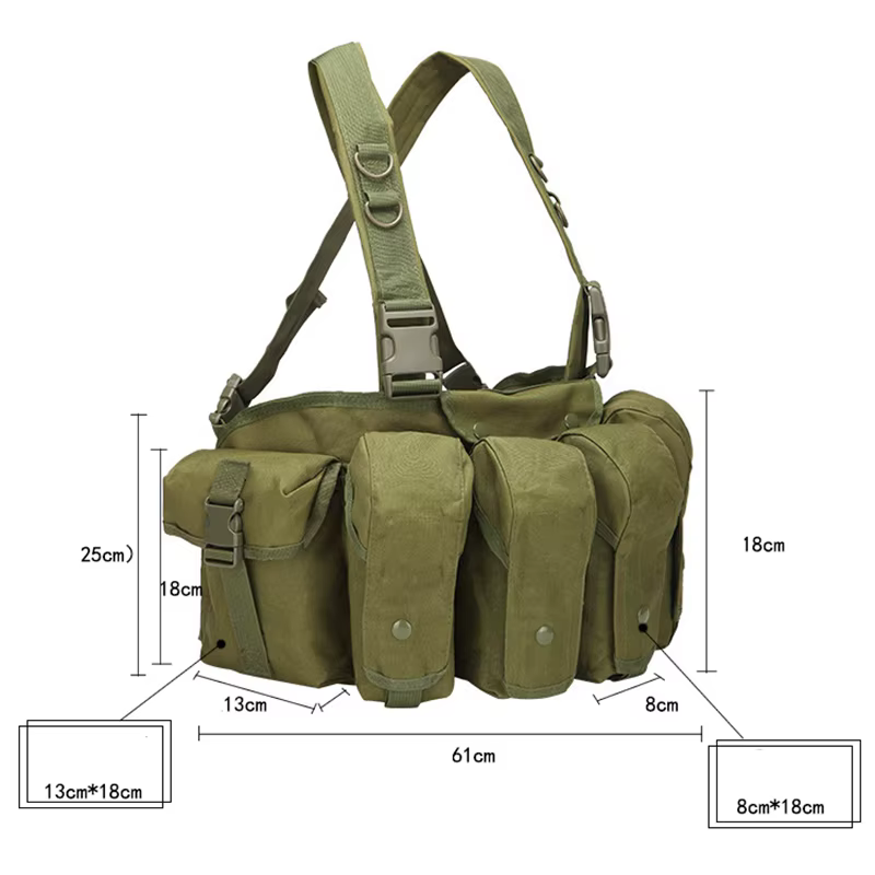 Chaleco táctico MOLLE para exteriores, caza y transporte de cargadores - imagen 2