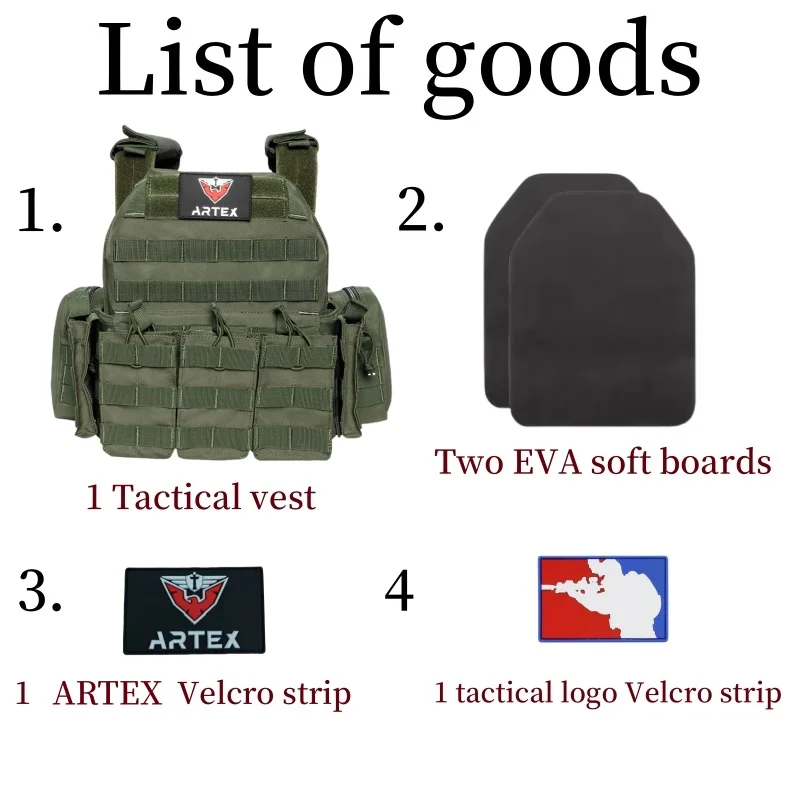 Portador de placa táctica, faja de ajuste rápido de liberación rápida, chaleco cortado con láser con bolsa para revistas, equipo de caza ligero MOLLE - imagen 3