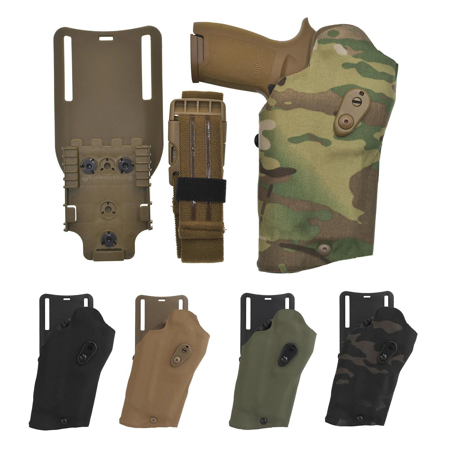 Sig P320 M17 M18 Uesd con bloque de seguridad ligero X300 X300U, funda de pistola de liberación rápida, portador de pistola multiángulo