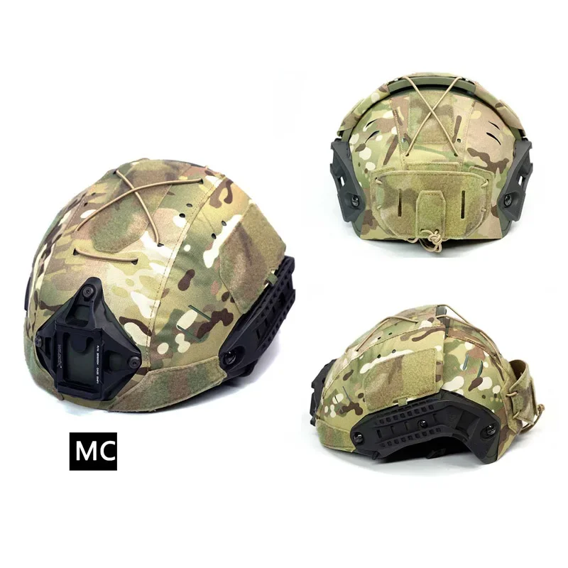 Casco Airsoft de dos piezas con corte láser, tela de camuflaje, casco táctico deportivo, cubierta protectora para casco Cp Af al aire libre - imagen 3