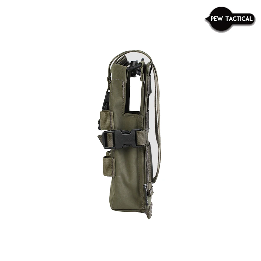 PEW TACTICAL PRC-152 Bolsa de radio desplegable/inclinable Bolsa de utilidad AIRSOFT Camping caza - imagen 4