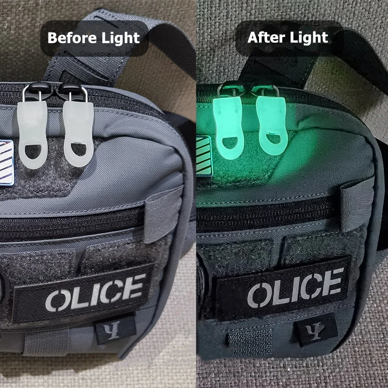 Accesorio de cabeza de cremallera con hebilla de perno en U desmontable luminoso para mochilas, chaquetas, ropa, pieza de reparación de cremallera Universal - imagen 3