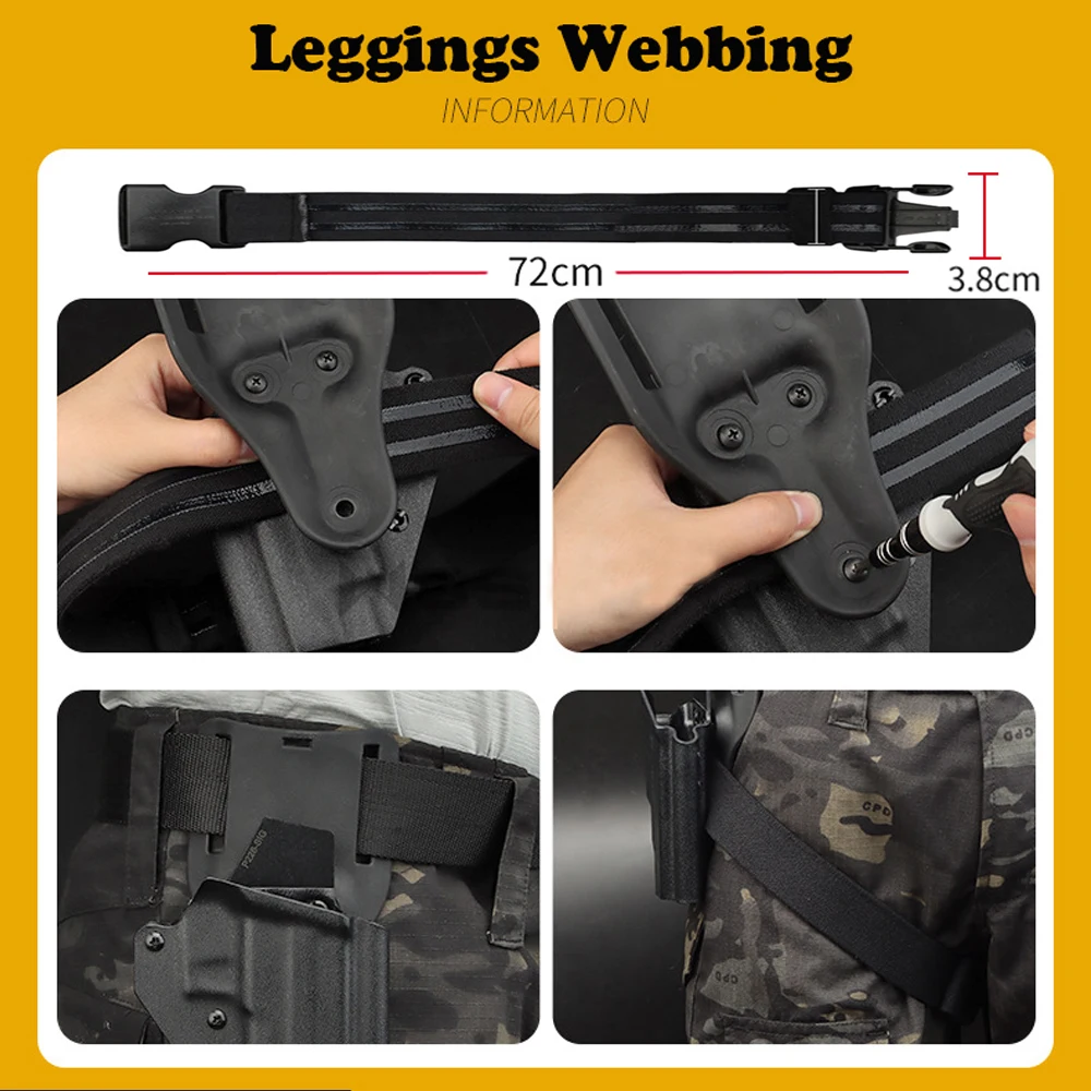 Correa plataforma pierna - Compatibilidad con armas