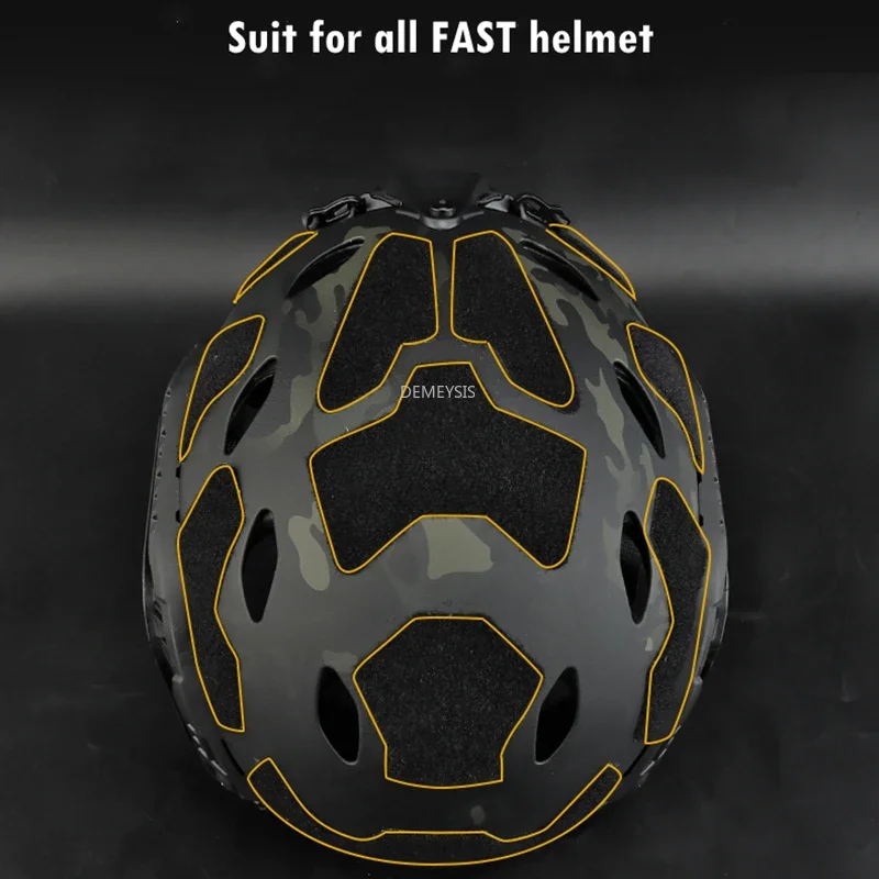 Pegatina mágica para casco táctico rápido, parches Airsoft, gancho y bucle, accesorios para casco de juego CS pegajosos - imagen 5