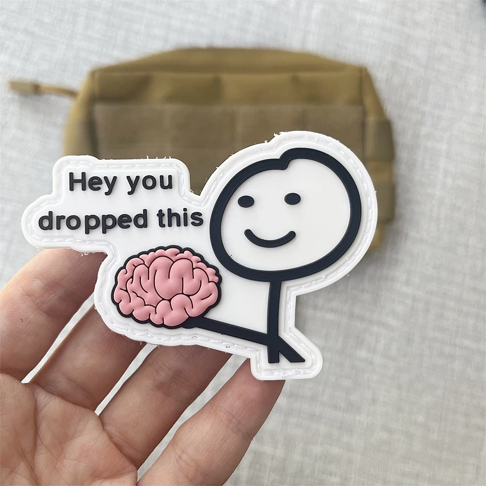 Pegatina bordada con gancho y bucle, parche de PVC impreso, insignia de moral táctica, mochila - imagen 4