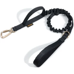 Spanker Correa táctica bungee para perro doble asas liberación rápida
