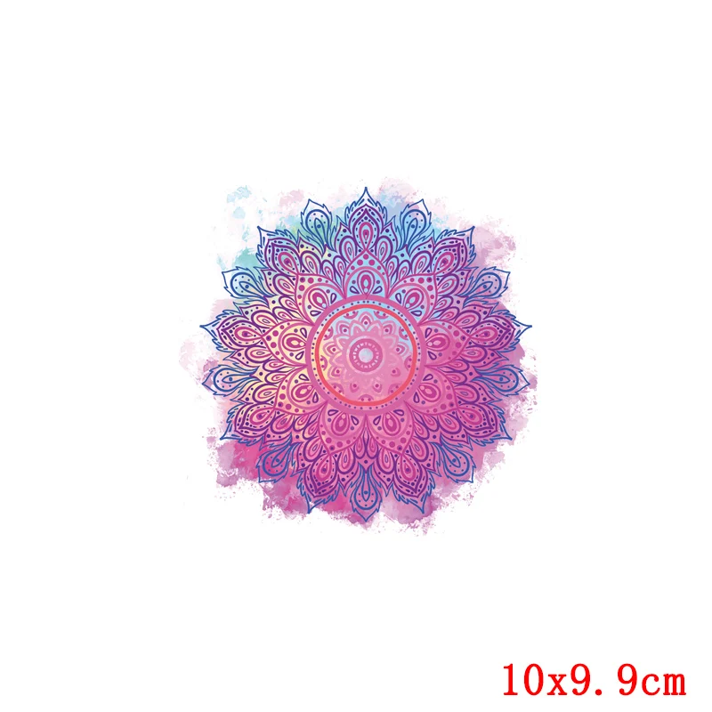 Mandala para planchar en las transferencias de calor, pegatinas térmicas de vinilo caliente, transferencia de calor por planchado, parches lavables A nivel - imagen 5