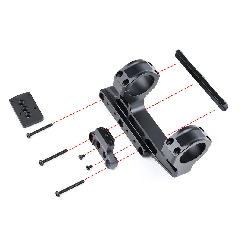 WADSN Airsoft táctico rápido Lpvo alcance montaje 30mm linterna de punto rojo para Rifle AR15 20mm Picatiny Rail accesorios de Base de mira - imagen 5