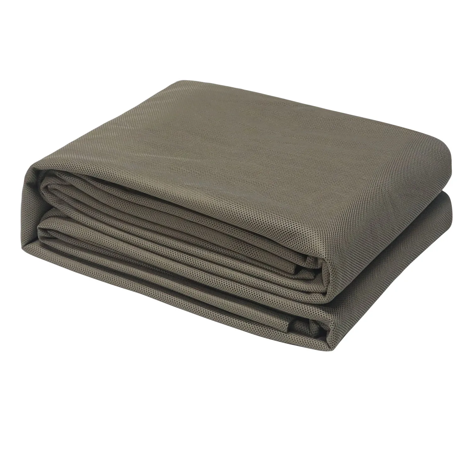 Red de sombra de tela de malla caqui individual, Red de camuflaje, decoración de jardín doméstico, cortina de valla, sombra, cubierta de toldo, 1,5 m de ancho, 300D