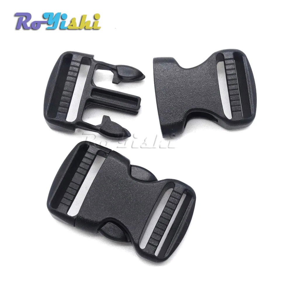 100 unids/pack 3/4 "hebillas de liberación lateral de plástico para mochila Slimwaist/correa de senderismo webbing 20mm - imagen 3