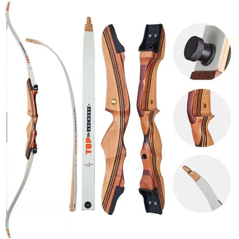 Arco recurvo de madera de 10-20 LBS y 48 pulgadas, mano derecha para niños y jóvenes, flechas de práctica de objetivo incluidas, entrenamiento de arco para principiantes - imagen 2
