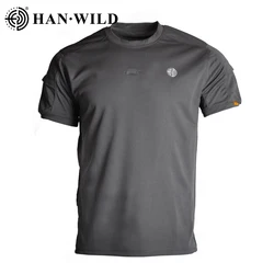Camiseta deportiva de manga corta de secado rápido para exteriores, camisas finas y transpirables para correr, camisetas holgadas para senderismo y acampada, verano