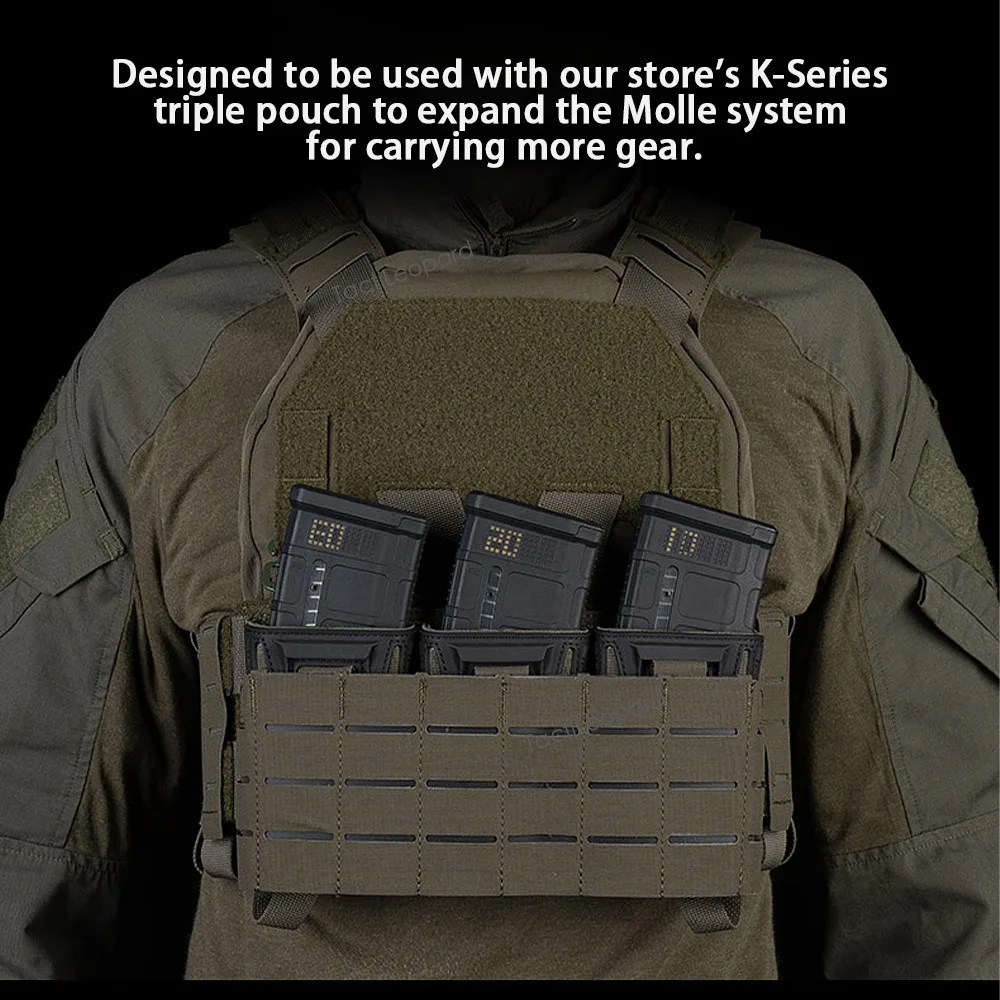 Adaptador MOLLE de segunda capa para cartel táctico, bolsa Triple Mag para Pincer, equipo de expansión, accesorios portadores de placa Airsoft para caza - imagen 5