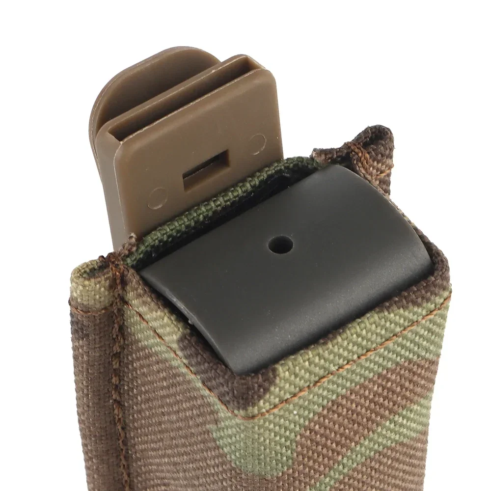 Bolsa de revistas de pistola rápida de 9MM, inserto de retención RH LH, cinturón de tiro montado para cinturón de batalla FCPC V5, chaleco de Paintball - imagen 4