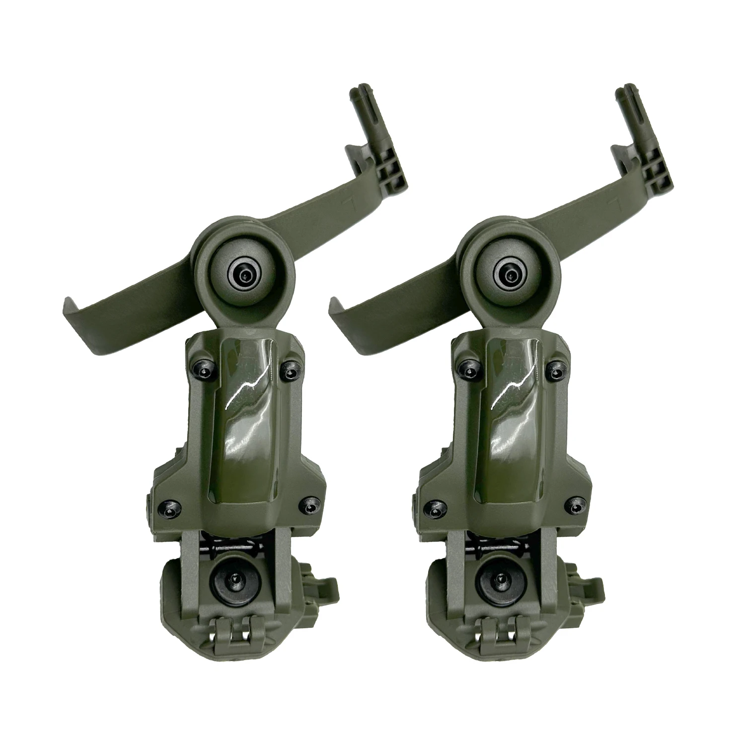 Adaptador de riel para casco táctico para PELTOR ComTac, accesorios de tiro Airsoft, soporte para auriculares compatible con riel Ops Core ARC Wendy MLOK - imagen 3