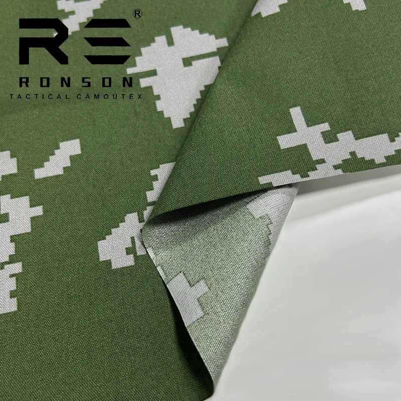 Camuflaje 500D nylon se puede levantar y tirar equipaje impermeable resistente al desgaste material DIY telas antiinfrarrojos irr - imagen 3