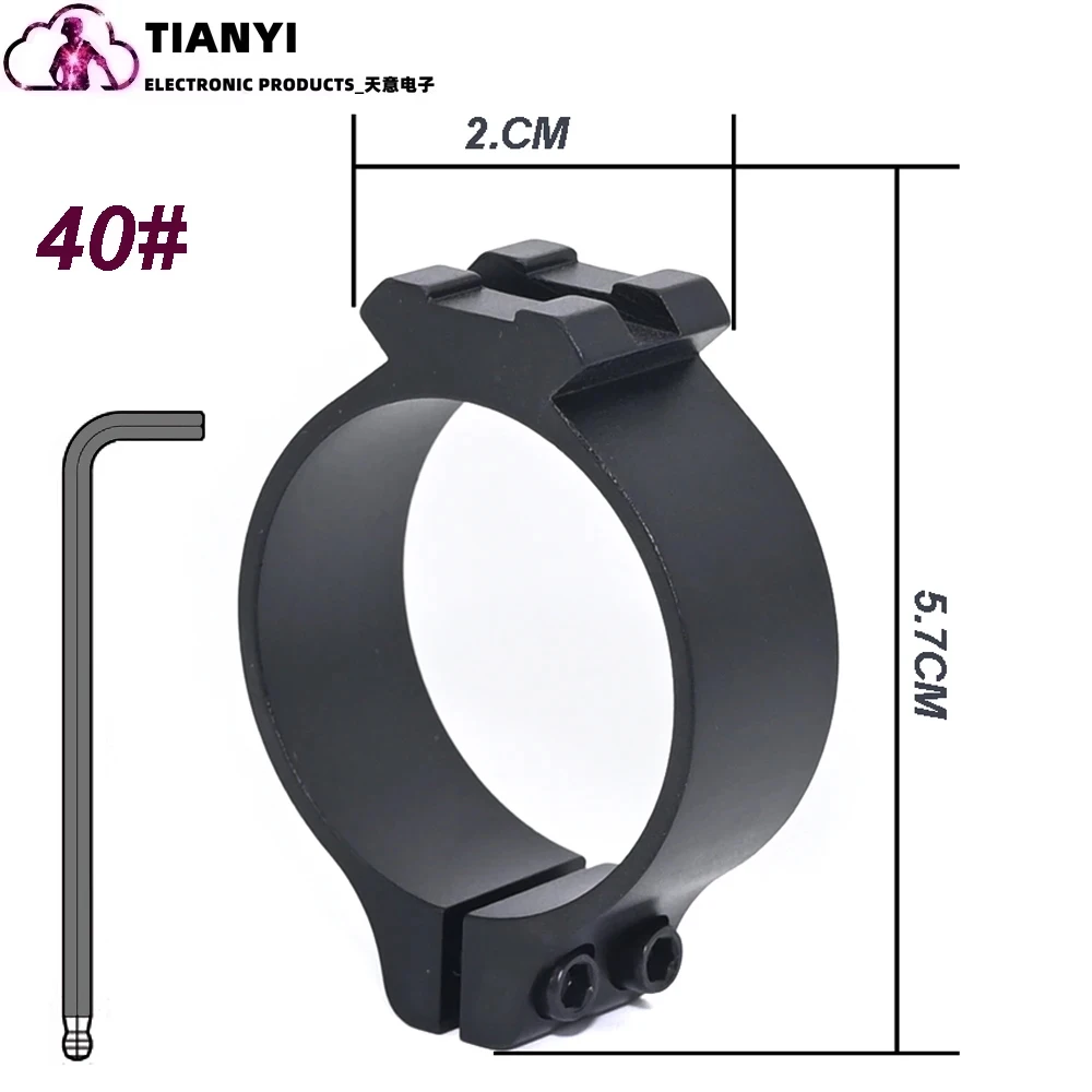 Anillos fijos permanentes para óptica de alcance, soporte de anillos de alcance fijo de 30 mm y 1 pulgada, se adapta al diámetro del tubo de alcance de 25,4 mm y 30 mm - imagen 4