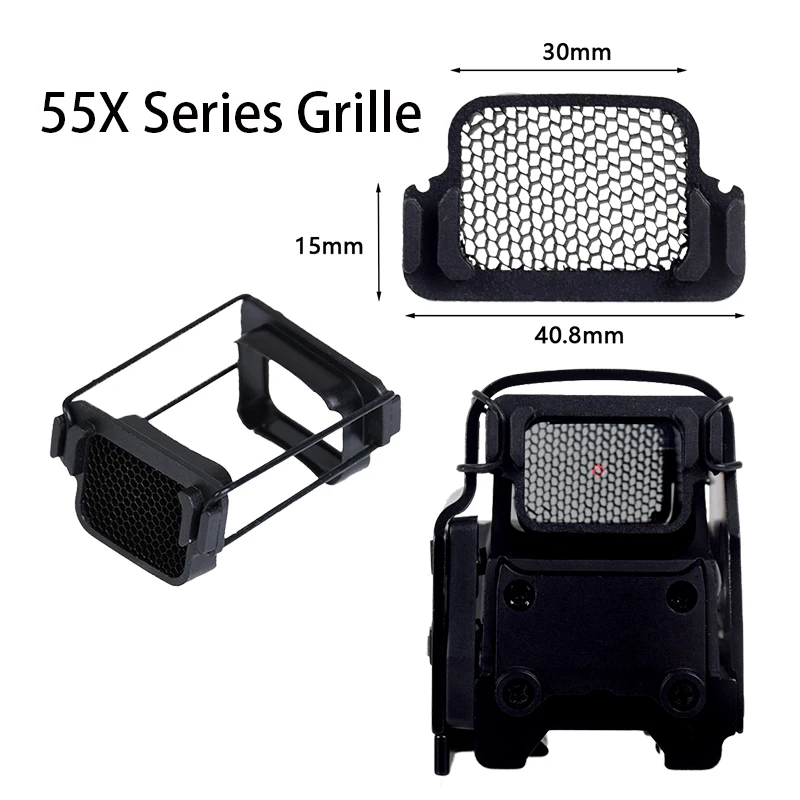558 XPS 553 552 lente protectora Killflash punto rojo mira óptica Rifle alcance cubierta protectora de malla metálica accesorios Airsoft