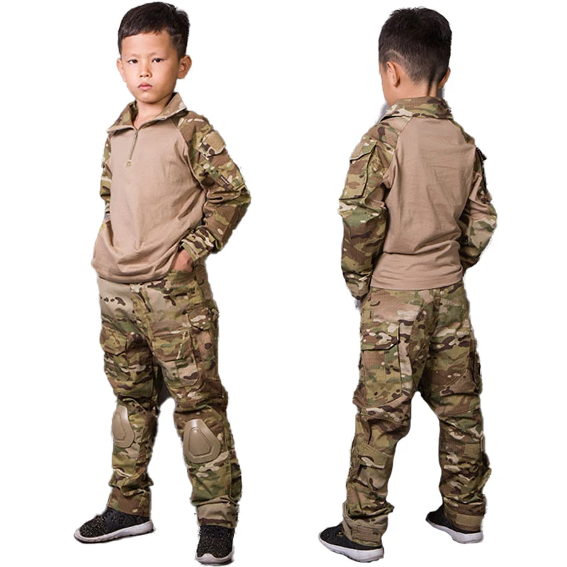 Emersongear G3 uniforme camisa pantalones tácticos niños traje de camuflaje Airsoft caza ropa deportiva para niños 5Y-14Y chándal para niños EM6895 - imagen 2