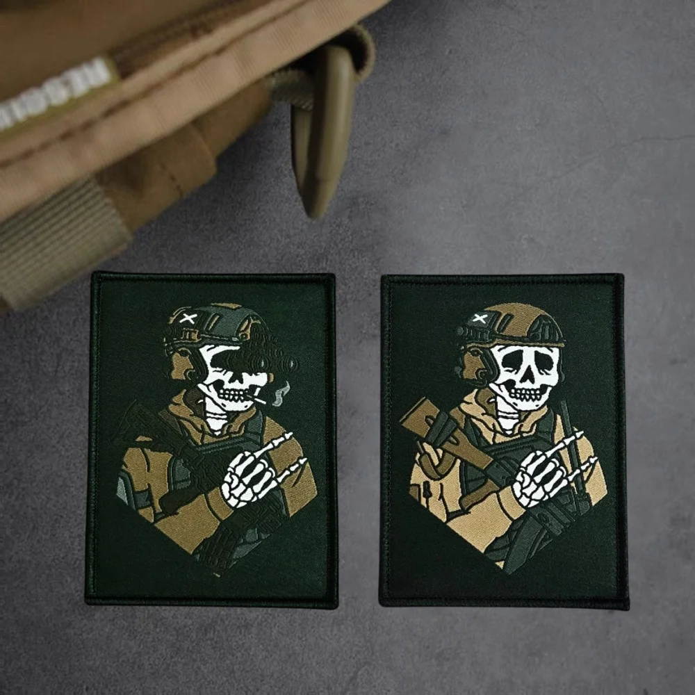 Parches tejidos con insignia de moral Task Force Doomer AK Dead Doomer, ONE7SIX TFD BCS FOG, gancho y bucle militar táctico, pegatina para mochila
