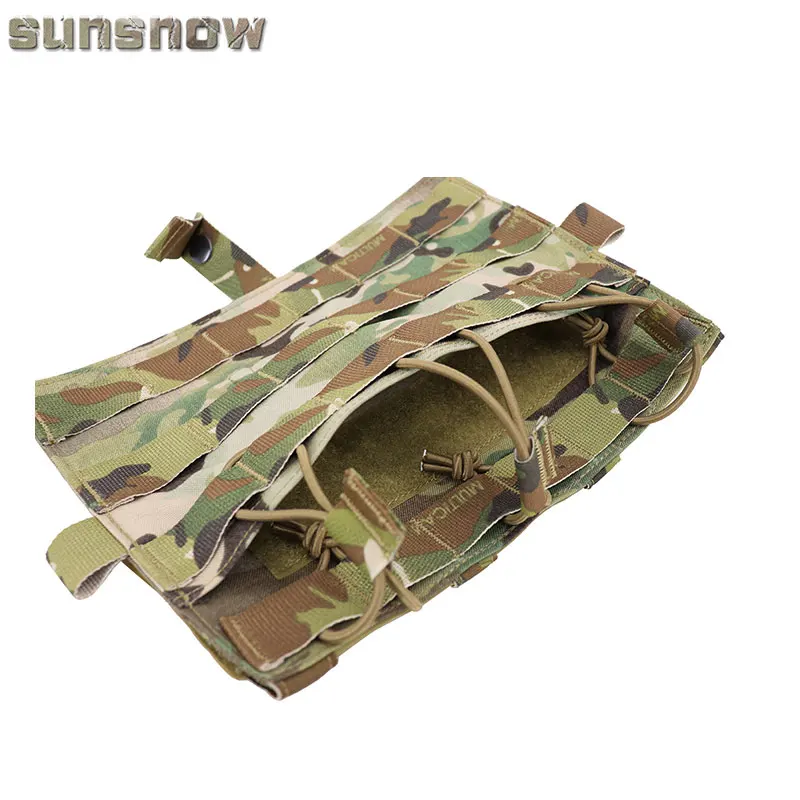 CP AVS chaleco táctico plano M4 integrado, placa frontal MOLLE de Triple Panel, accesorios de equipo de caza al aire libre - imagen 4