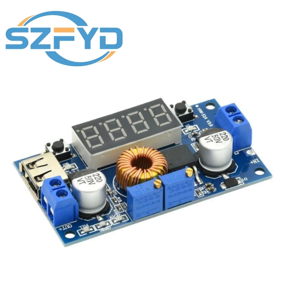 Módulo de reguladores de voltaje XL4015 75W DC-DC 5A Módulo Buck ajustable con pantalla de voltímetro - imagen 5
