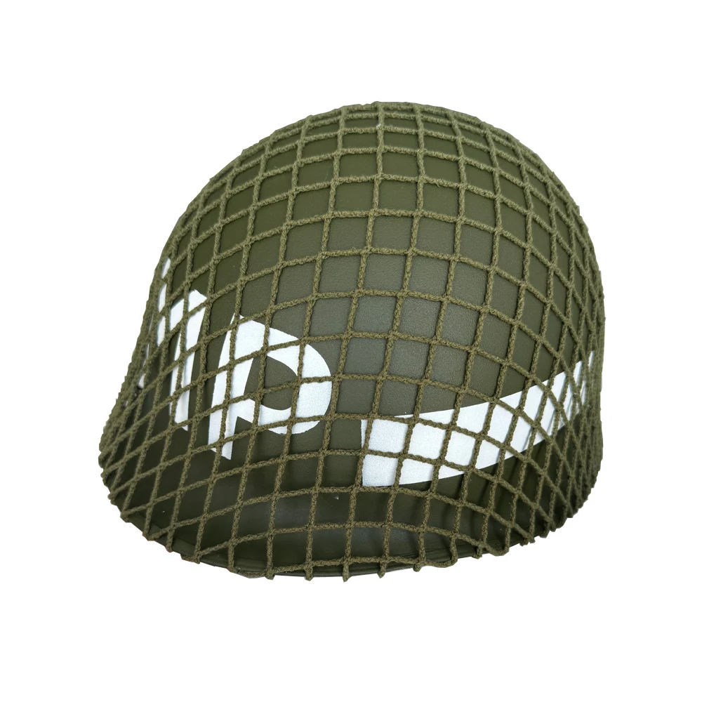 Cubierta de malla para casco de la Segunda Guerra Mundial, embellecedor de casco M1 M35, réplica de sombrero verde de embellecedor de cabeza para hombre, cubierta de casco US M1 - imagen 2