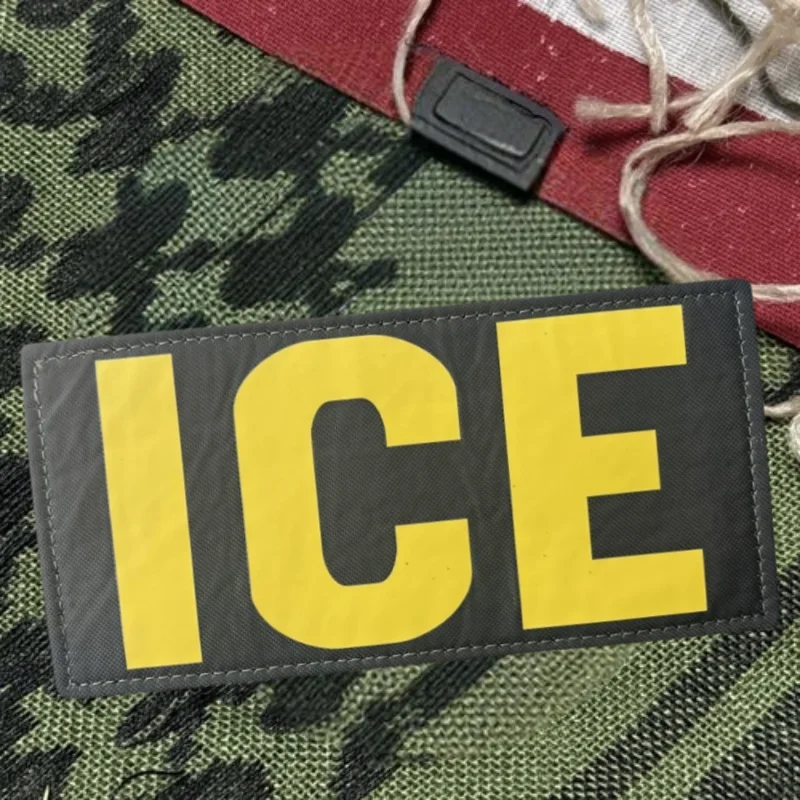 Parche con estampado de hielo para chaleco táctico, sombreros con gancho y bucle, insignia de moral, mochila, pegatinas decorativas, parches para brazalete para ropa - imagen 2