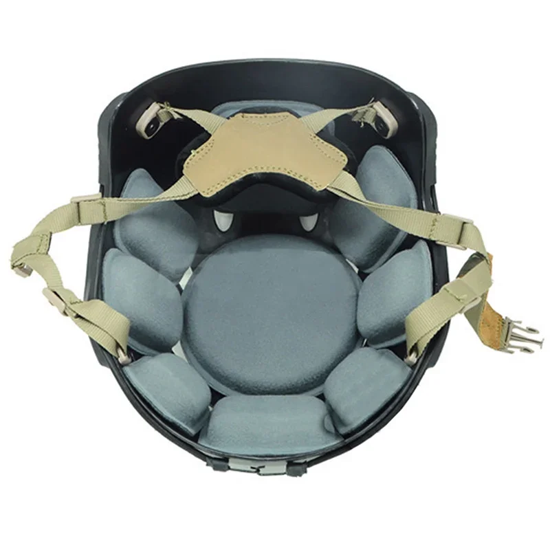 Sistema de suspensión y correa de barbilla de repuesto de 4 puntos para cascos tácticos - imagen 4