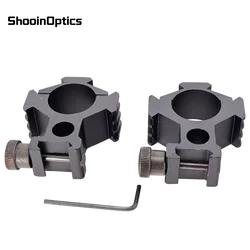 Anillos montaje alcance táctico aluminio riel 20mm – miras rifle caza