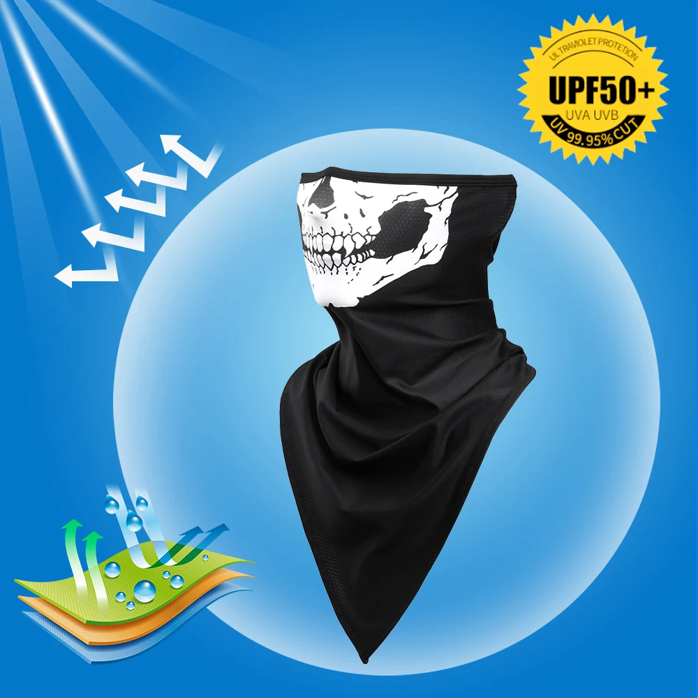 ciclismo Bandana de calavera deportiva dibujos para hombre y mujer magica facial mascarilla bufanda de tubo para pesca senderismo facemask correr funda pañuelo braga cuello tactico mascarillas deportiva transpirable - imagen 4