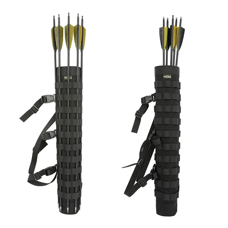 Carcaj de flechas 1050D, bolsa de flechas de nailon impermeable, soporte de flecha para hombro y espalda para arco compuesto recurvo, caza, tiro con arco, 1 ud. - imagen 3