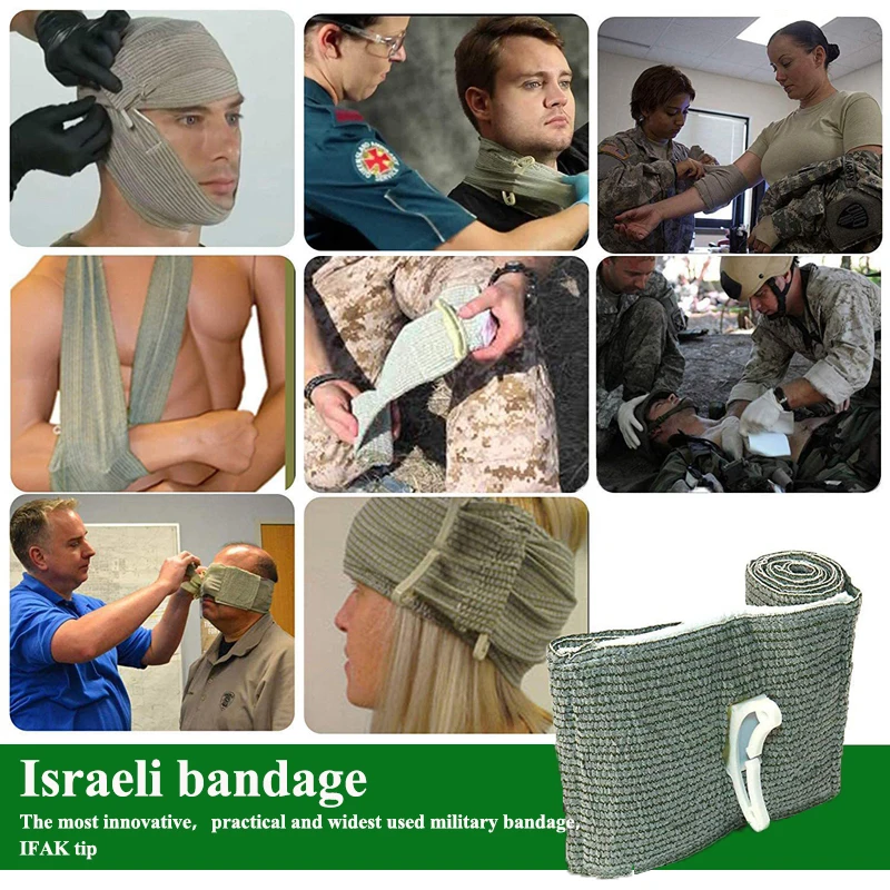 Equipo de supervivencia militar IFAK, bolsa Molle de supervivencia de emergencia médica, Kit de primeros auxilios, torniquete táctico, vendaje, bolsa de caza para acampar - imagen 3