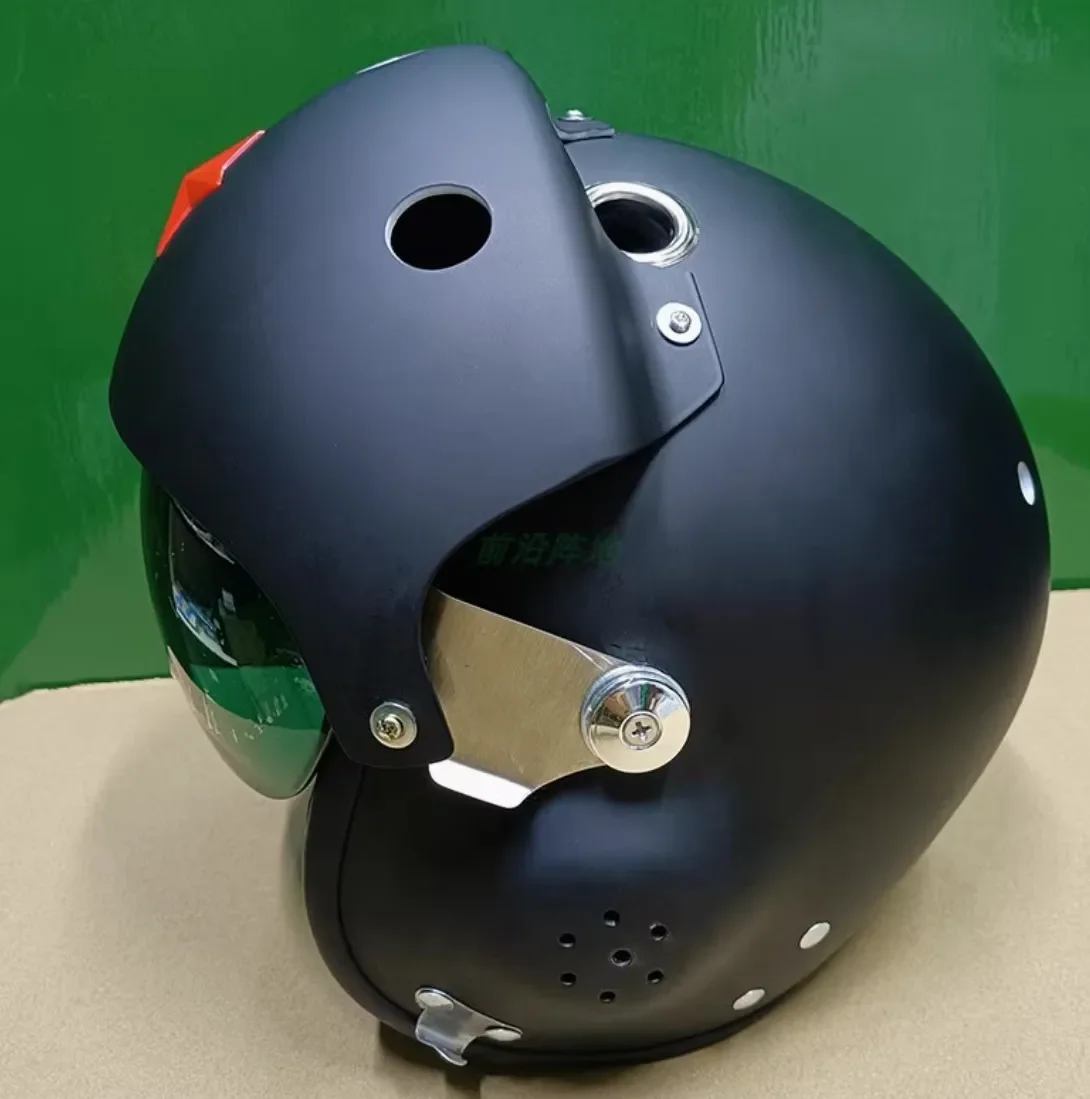 Versión para todas las estaciones para hombres y mujeres del casco piloto blanco, serie personalizada de lentes altas